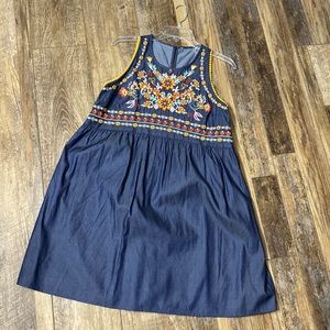 Umgee blue Jean floral dress